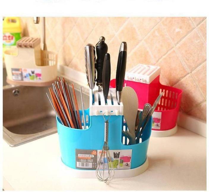 Skyfish Self Draining Organizer Chopsticks Basket Kitchen Knife