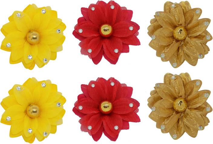 Majik Flower Clips For Daily Use Party Wear Hair Pins For Girls