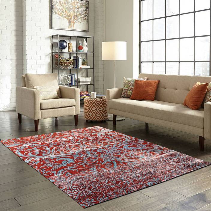 Carpet Couture Blue Silk Area Rug
