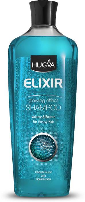 Hugva Elixir Shampoo For Greasy Oily Hair 600 Ml Removes Excess