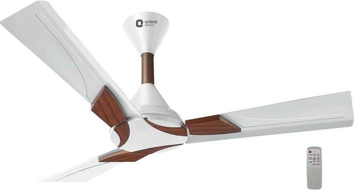Orient Wendy 48 Ceiling Fan White With Remote 3 Blade Ceiling