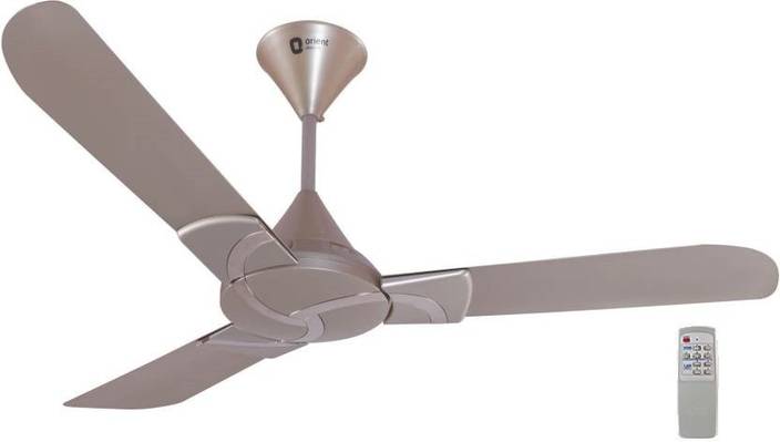 Orient Curl 48 Ceiling Fan Winter Pearl Antique Copper With