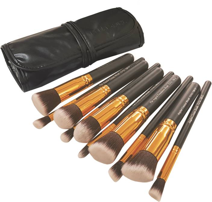 Puna Store Kabuki Makeup Brush Set With Leather Bag Price In India