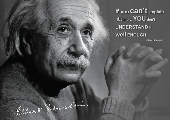 Scientist Albert Einstein Quote Poster Best For Home Decor