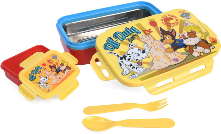 Paw Patrol Boys 2 Piece Cutlery Set /& Sandwich Box with Tray Inside