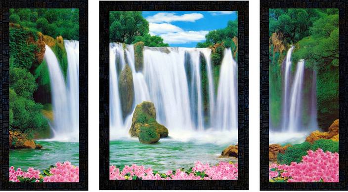 Poster N Frames Set Of 3 Landscape Scenery Of Vastu