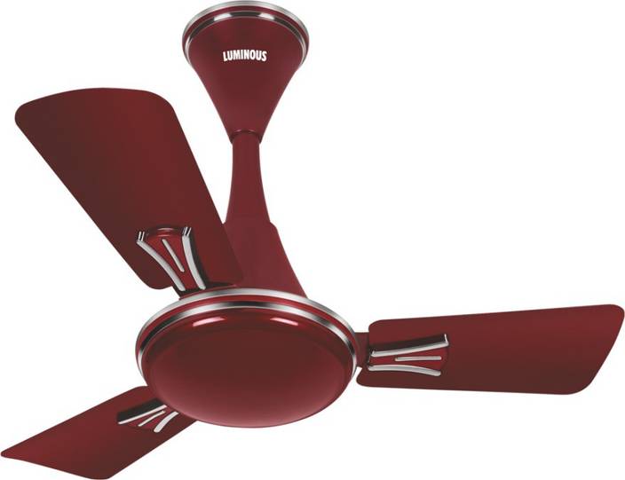 Luminous Audie 600mm Berry Red Fan 3 Blade Ceiling Fan Price In