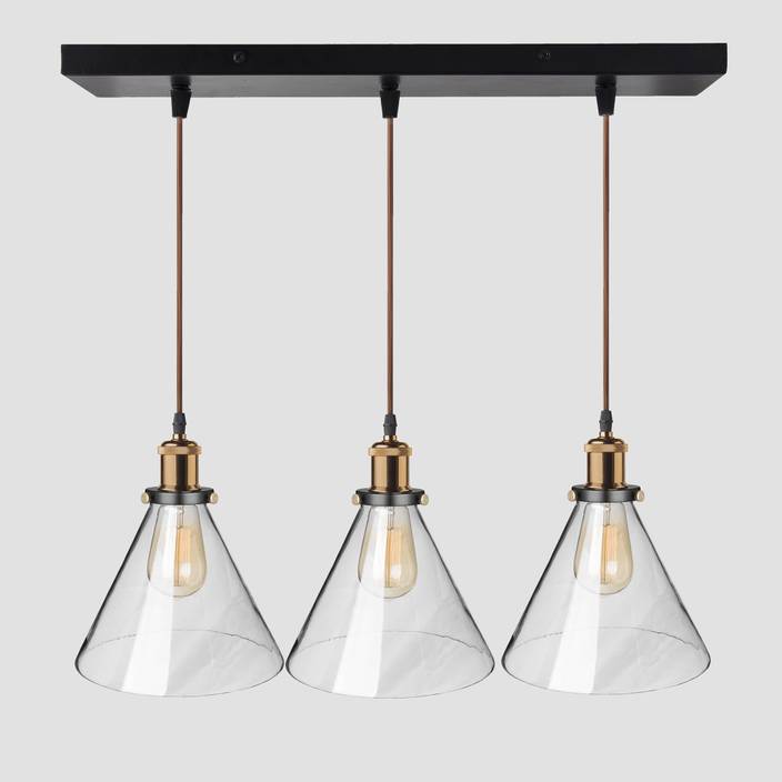 Homesake 3 Lights Linear Cer Chandelier Modern Glass