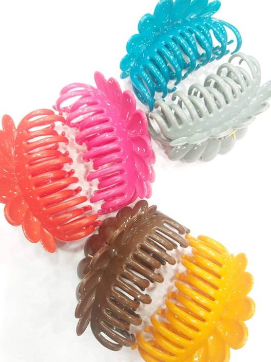 Baba Fashions Unbreakable Multicoloured Hair Clutch Clip For Girls