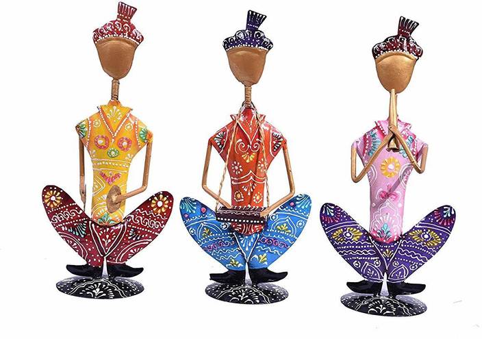 Alankit Handicrafts Villages 13x6 Modern Art Idol For Home