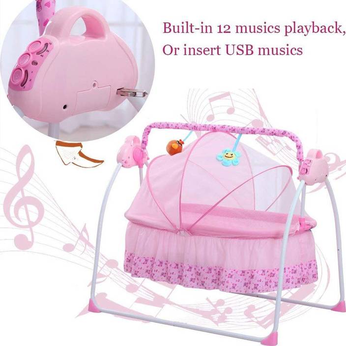 Vpllex Electric Baby Cradle Swing Automatic Bassinet Swing Crib