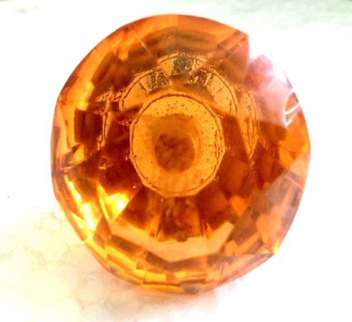 Robin Export Company Crystal Glass Amber Color Door Knob Glass