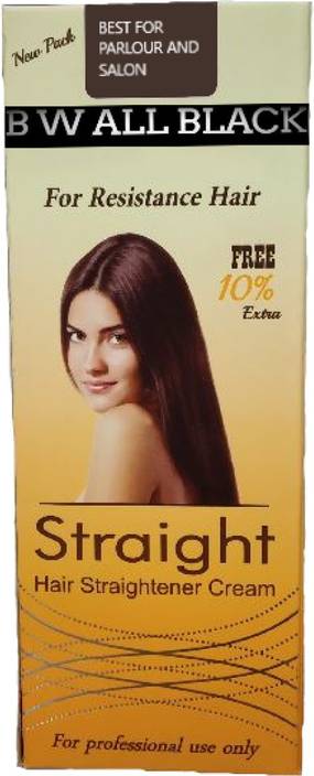 B W All Black Hair Straightening Cream Best For Parlour And Salon