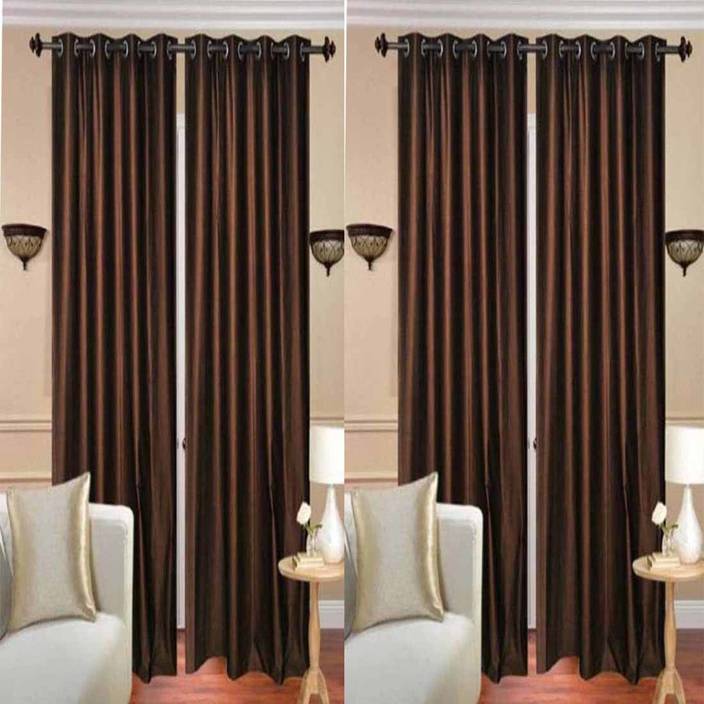 Modern Fabtex Hub 212 Cm 7 Ft Polyester Door Curtain Pack