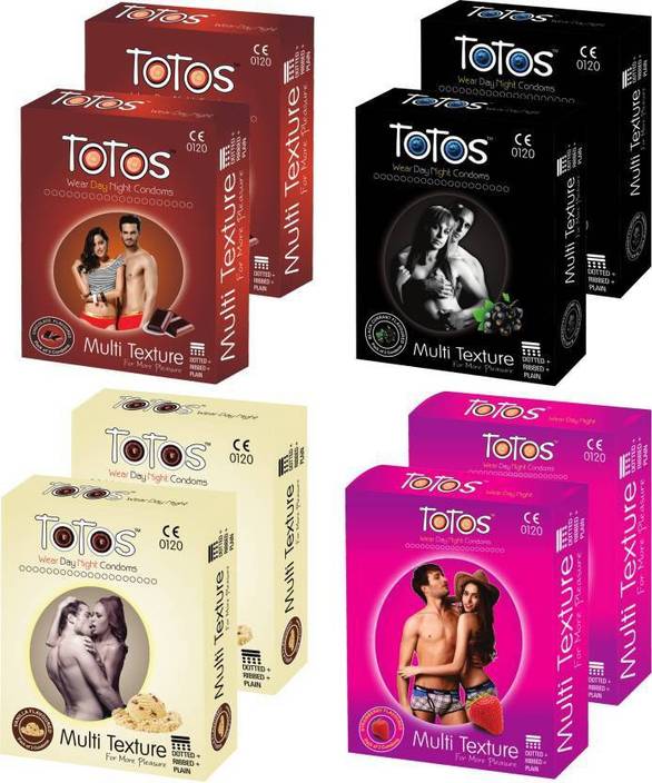 Totos Day Night Multi Texture Dotted Strawberry Vanilla Black