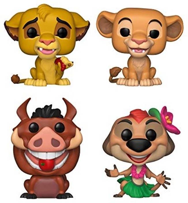 Funko Disney Pop Lion King Collectors Set Simba Nala Luau Pumbaa