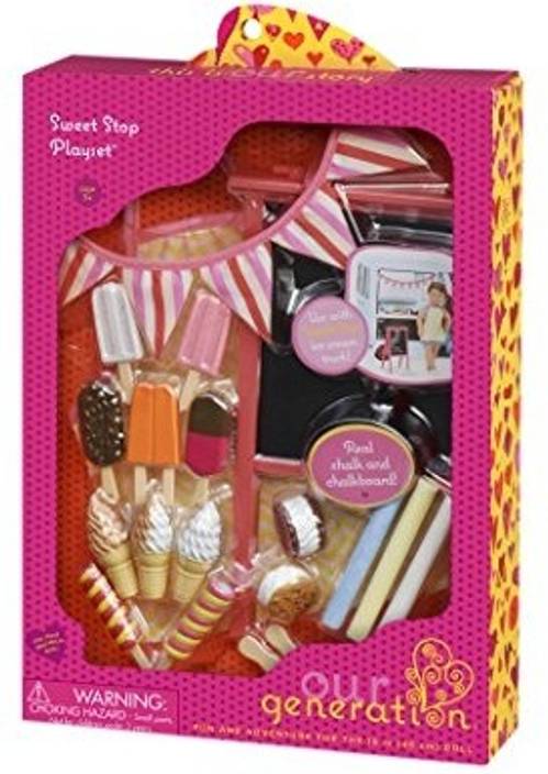 Our Generation Ice Cream Truck Sweet Stop Playset Ice Cream