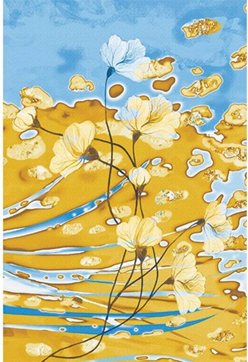 New Anjani Art Gallery Blue Floral Part Painting Digital