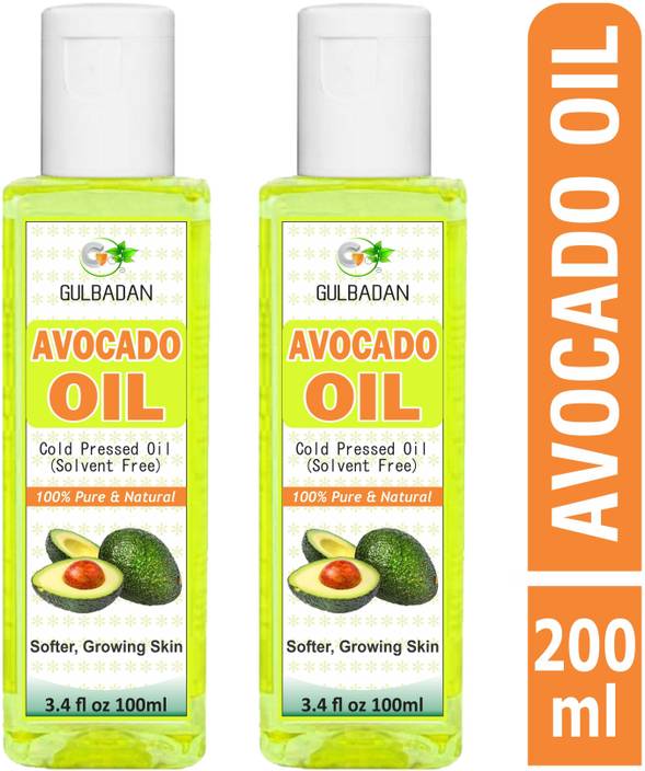 Gulbadan Pure Cold Pressed Avocado Oil Pack Of 2 Hair Oil