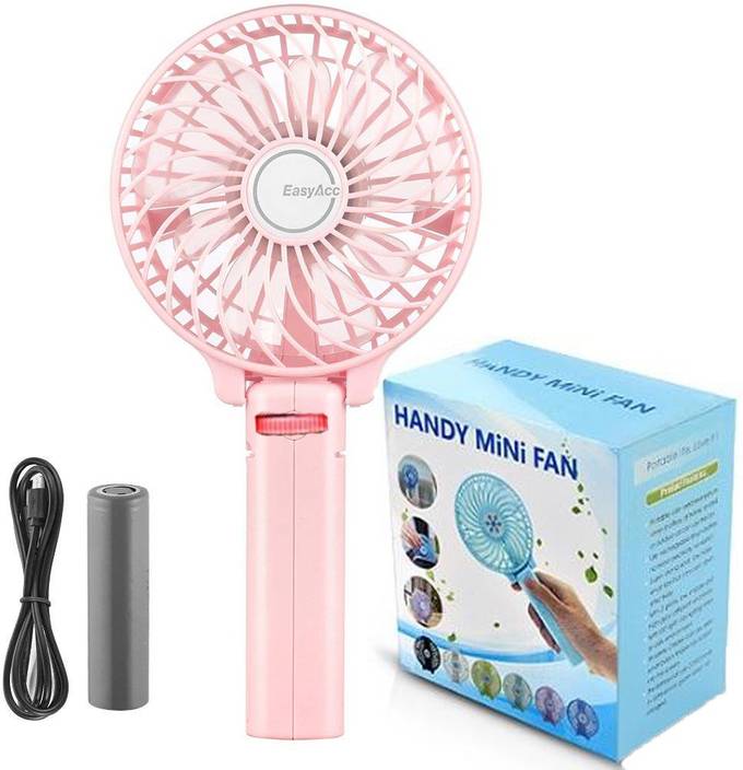 Amusing Handheld Personal Cooling Battery Operated Desk Fan