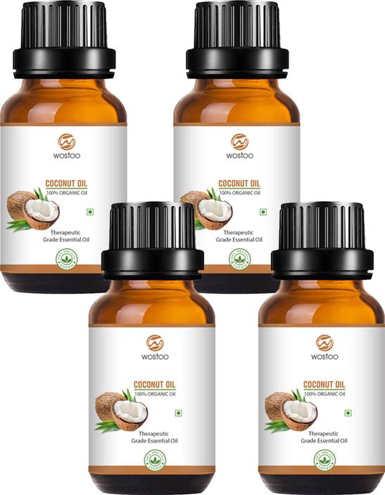 Wostoo Best Ayurvedic Extra Organic Coconut Oil 10 Ml Pack Of 4