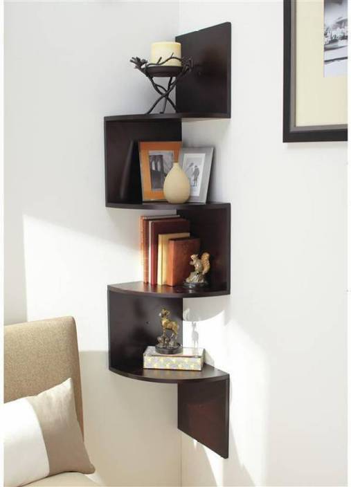Martcrown Office Decor Rack Shelf Wooden Wall Shelf Price In India