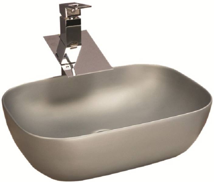 Joyo Cera Bali Collection Ceramic Matt Grey Designer Wash Basin
