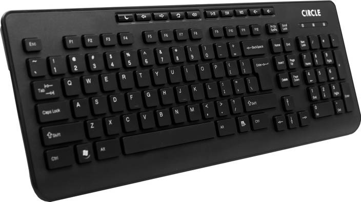 Circle C 49 Slim Multimedia Wired USB Laptop Keyboard ...