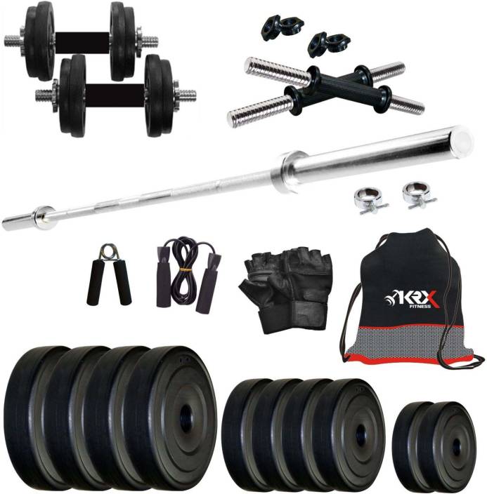KRX PVC 10 KG COMBO 9 Home Gym Kit