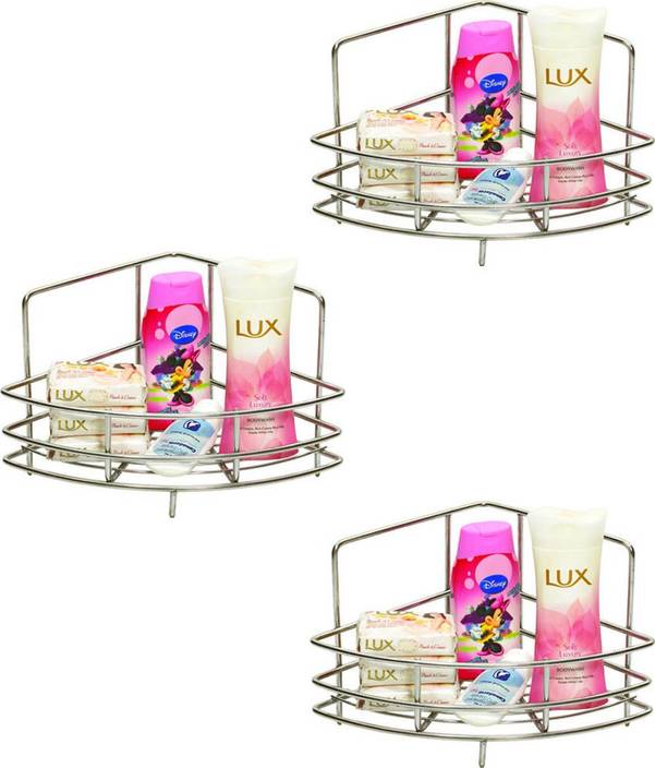 Doyours 3 Pieces 9x9x7 Corner Basket Stand Stainless Steel Doyours 3 Pieces 9x9x7 Corner Basket Stand Stainless Steel Kitchen Rack