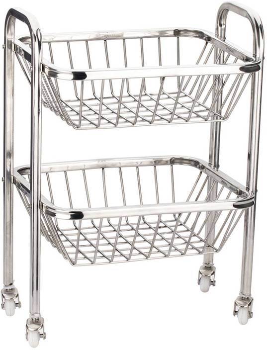 Pigeon Stainless Steel Kitchen Trolley In India Pigeon Stainless Steel Kitchen Trolley In India At Flipkart Com
