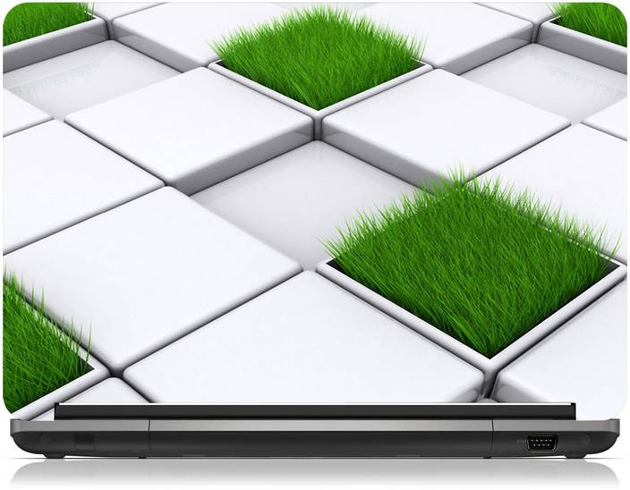 Brandpro 3d Grass Tiles Skin 15 4 Inch Vinyl Laptop Decal