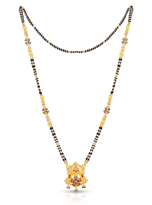 Black Beads Chain In Malabar Gold 2024 favors