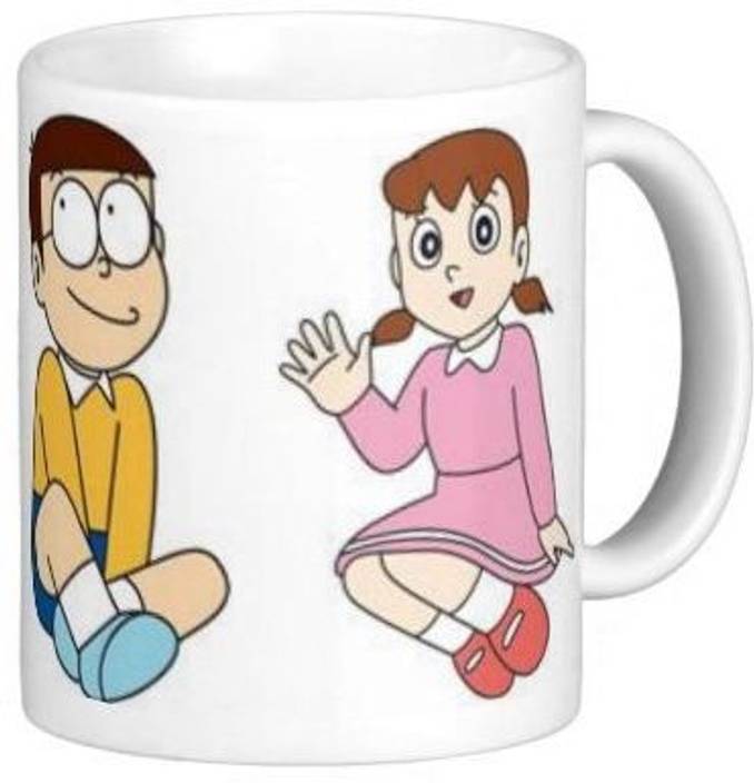 g g doremon nobita and suzika talking ceramic mug price in india
