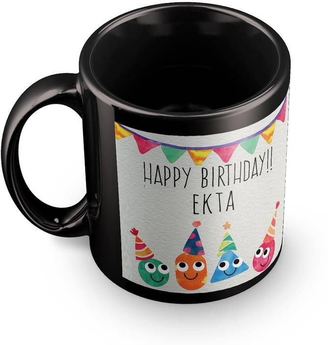 posterchacha ekta personalised custom name happy birthday gift tea