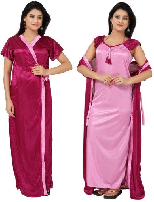 satin nighty flipkart