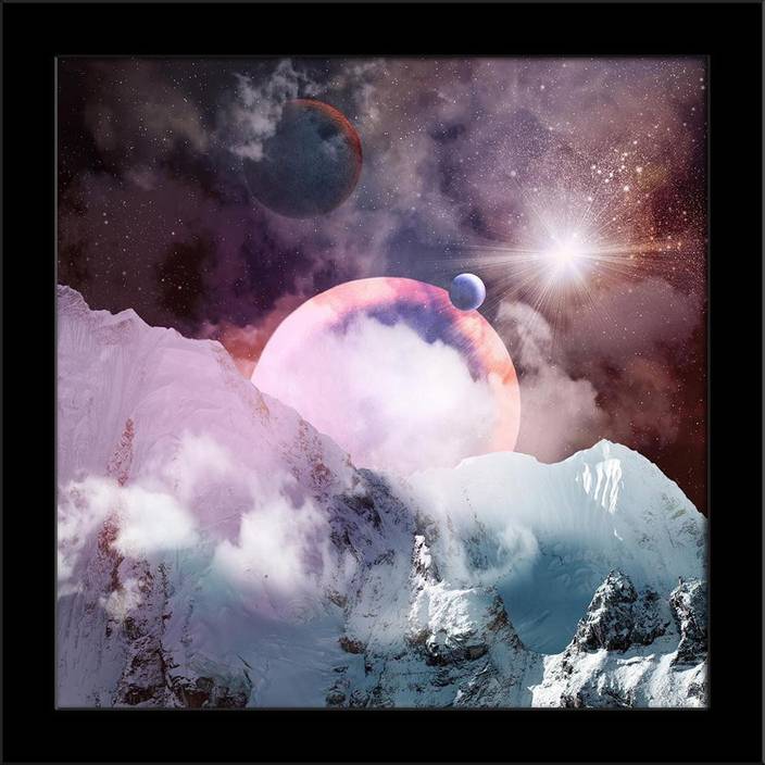 Artzfolio Planets In Fantasy Space Framed Art Print Digital