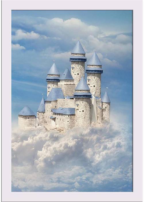 Artzfolio Fantasy Castle Framed Art Print Digital Reprint