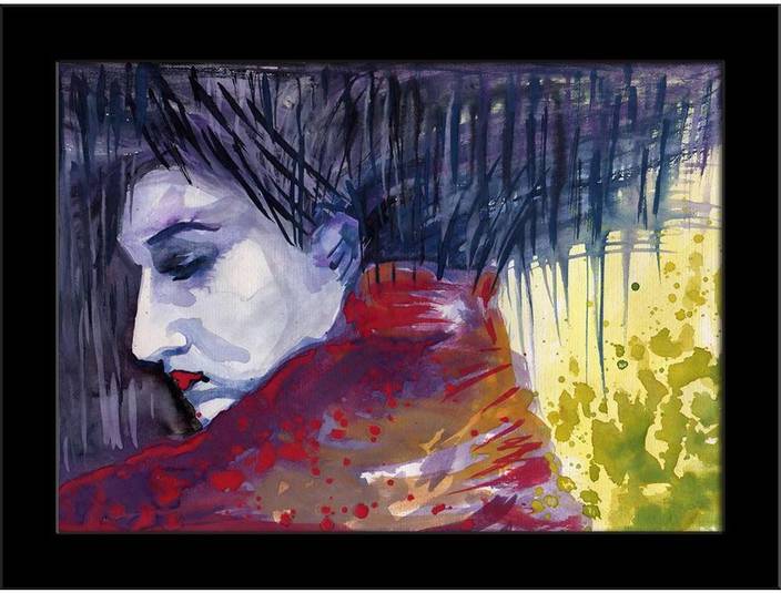 Artzfolio Portrait Of A Vampire Framed Art Print Digital