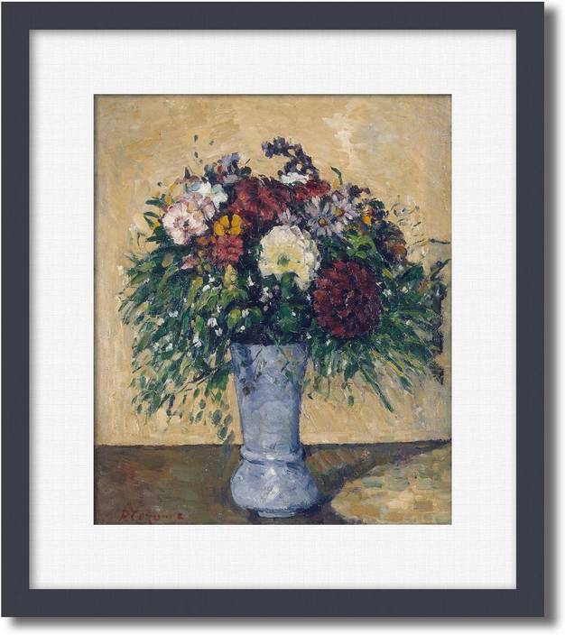 Postermart Paul Cezanne Flowers In A Blue Vase Digital Reprint