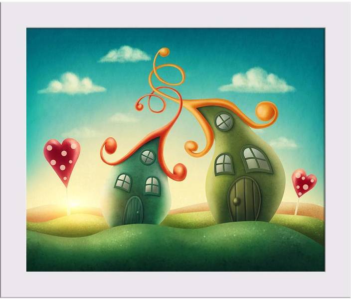 Artzfolio Fantasy Houses Framed Art Print Digital Reprint 7