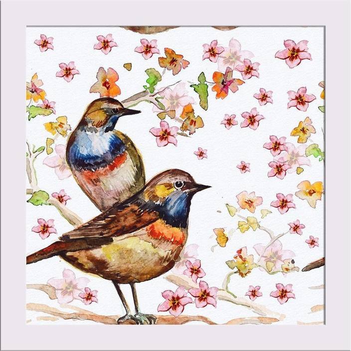 Artzfolio Birds Framed Art Print Digital Reprint 11 Inch X 11 Inch
