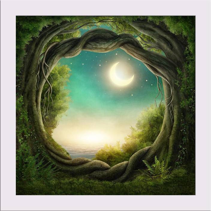Artzfolio Dark Forest Framed Art Print Digital Reprint 5