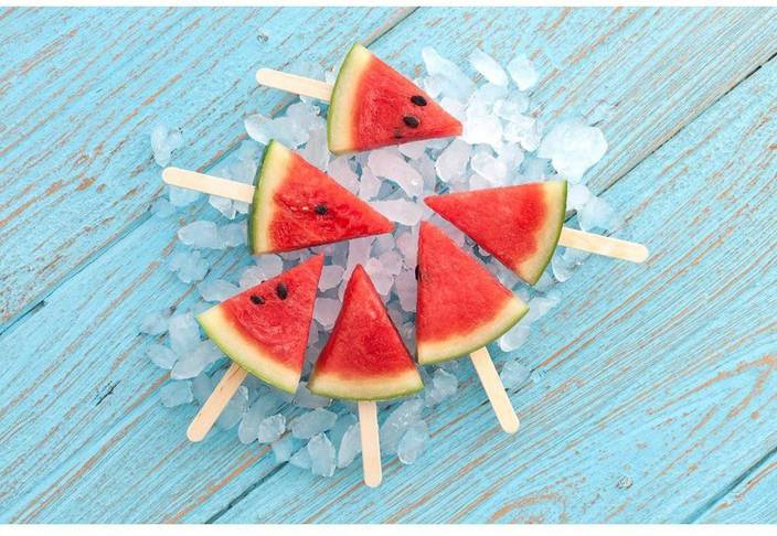 Watermelon Popsicle Unframed Art Print Canvas Art