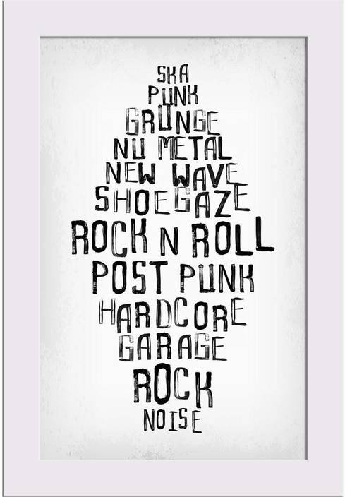 Artzfolio Typography Stamp Style Art Framed Art Print