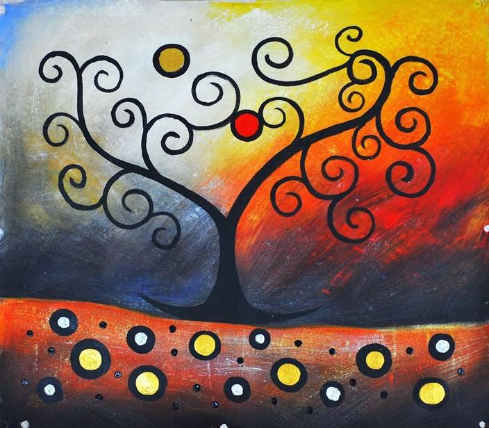 Vitalwalls Abstract Digital Reprint 21 Inch X 24 Inch