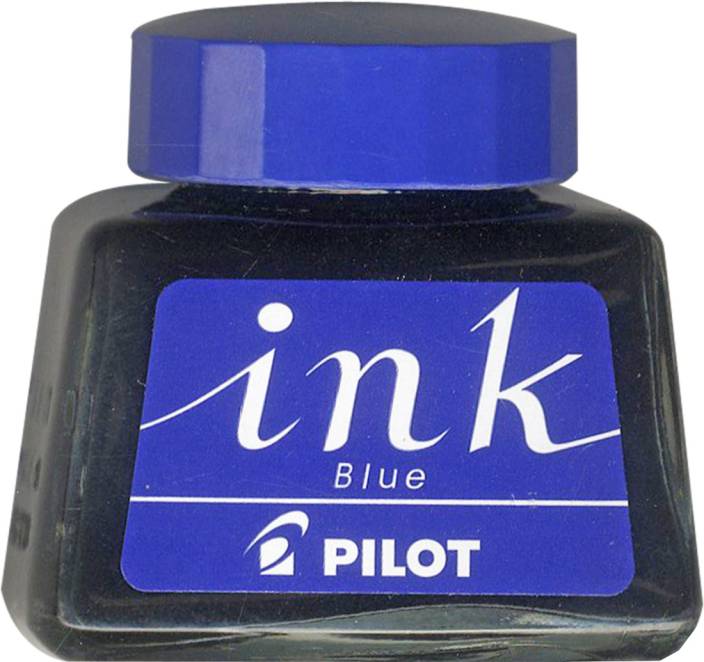 Blue ink copywriting a book