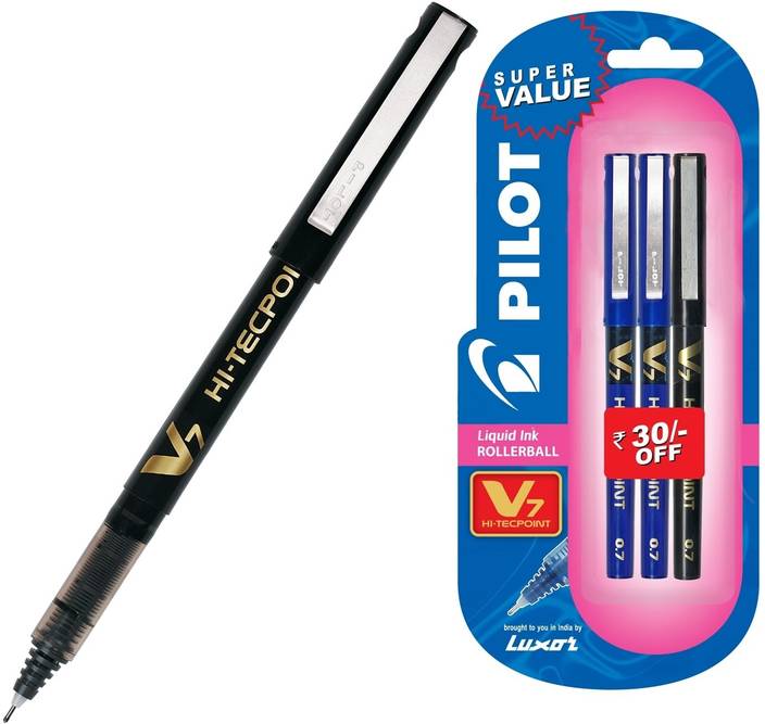 Pilot V7 Hi Techpoint Pen (Pack of 3) Buy Pilot V7 Hi Techpoint