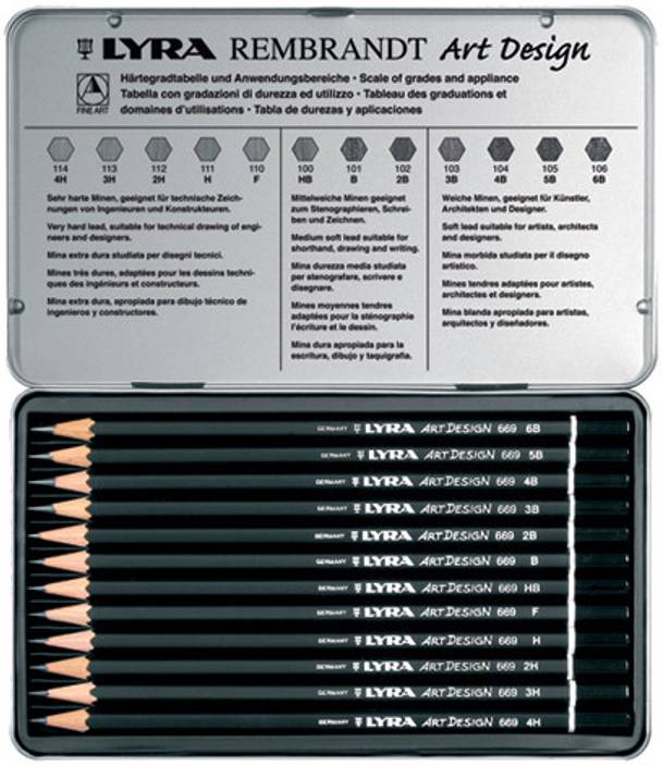 Flipkart.com | Lyra Rembrandt Art Design Pencils