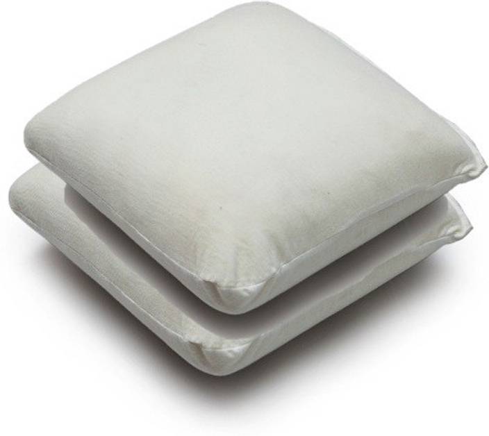 The White Willow Solid Memory Foam Decorative Cushion Pack Of 2